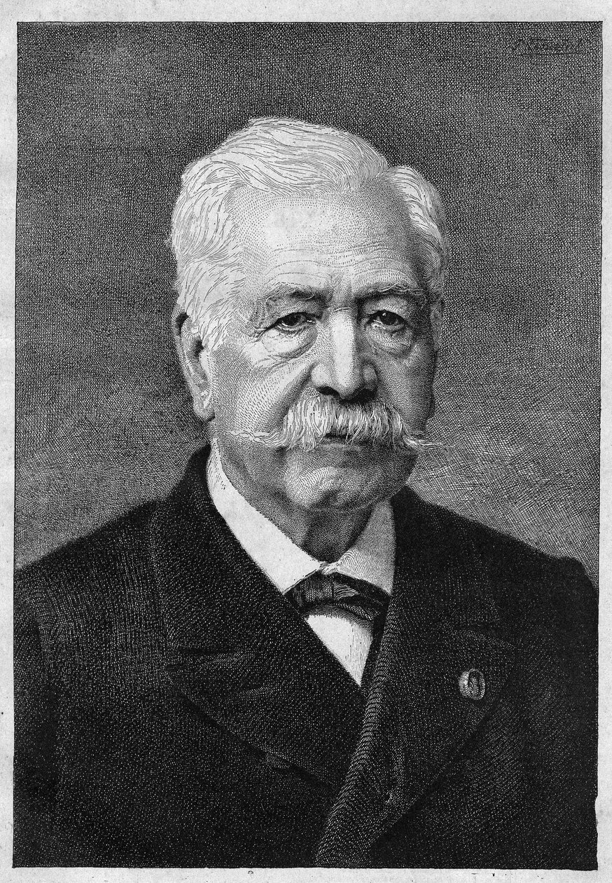 Ferdinand de Lesseps (1805-1894), fransk diplomat och administratör. av Unknown artist