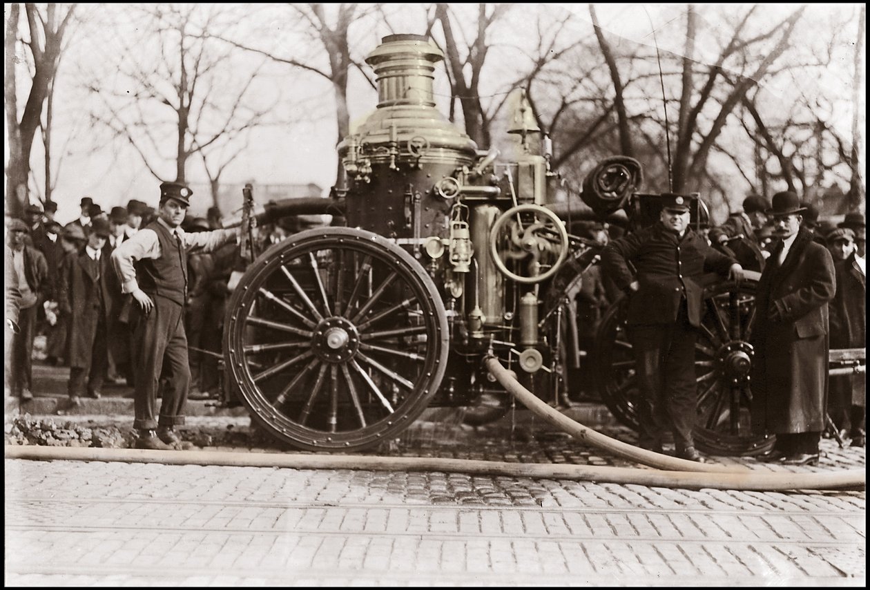 Brandpump från New York Fire Brigade 1909. av Unknown artist