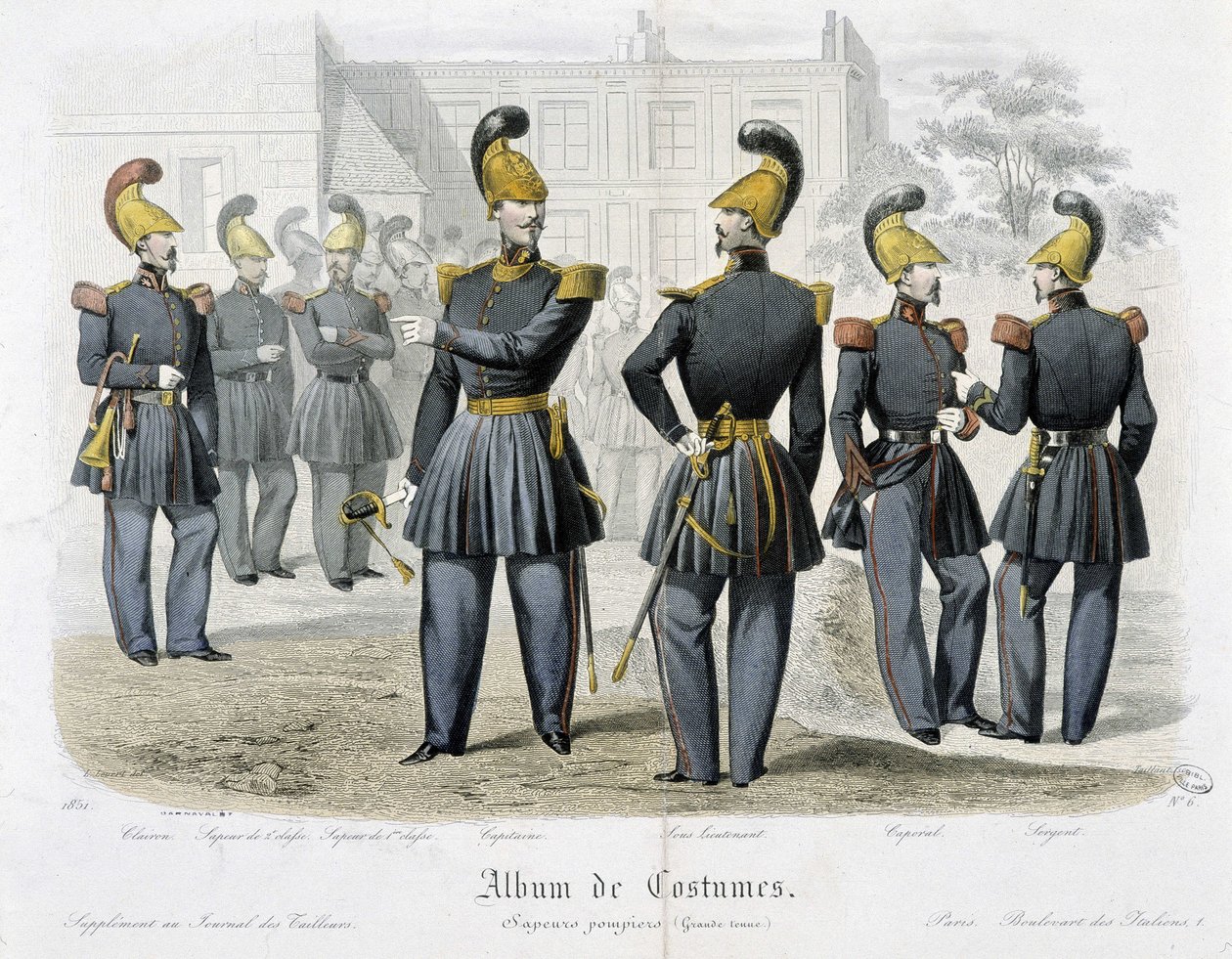 Brandmän i uniform - I "" Album med kostymer""" av Unknown artist