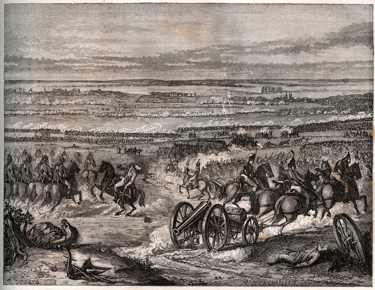 Första koalitionen: Slaget vid La Favorite (Italien), januari 1797, mellan Napoleons franska trupper och den österrikiska armén under det första italienska fälttåget (1796-1797) - Slaget vid La Favorite, Italien, 25 Nivose, år 5 (januari) 1797). En förlovn av Unknown artist
