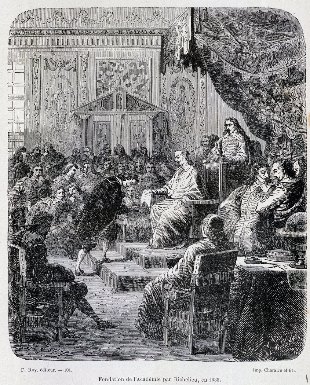 Fondation of the French Academy av Richelieu av Unknown artist