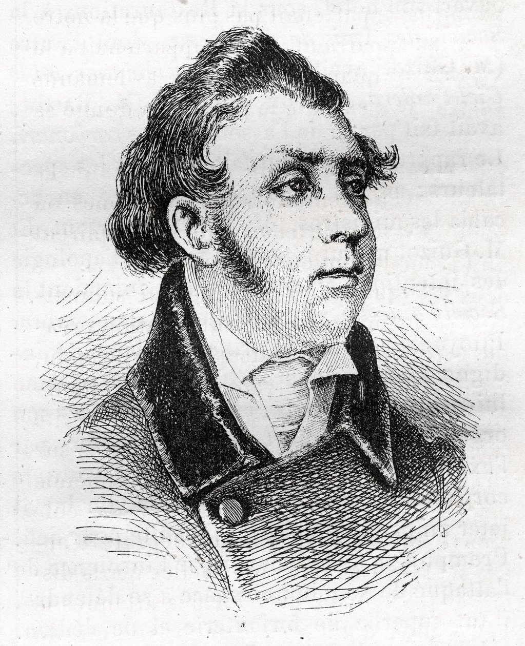 Francois Charles (Francois-Charles) Dulong - fransk advokat och politiker - 1792-1834 - gravyr av Unknown artist