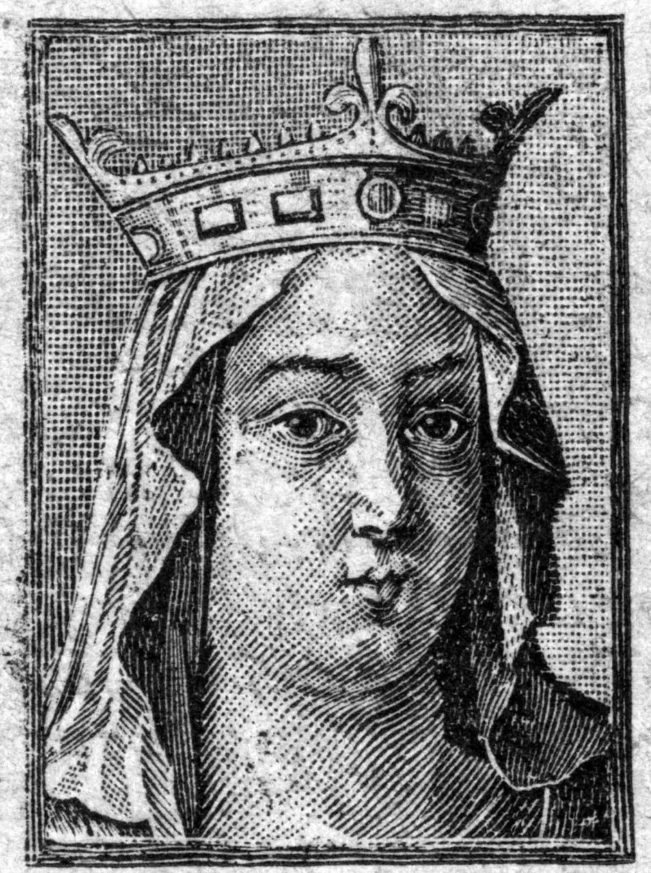 Fredegonde (545-597), tredje hustru till Chilperic I, kung av frankerna av Neustrien. av Unknown artist