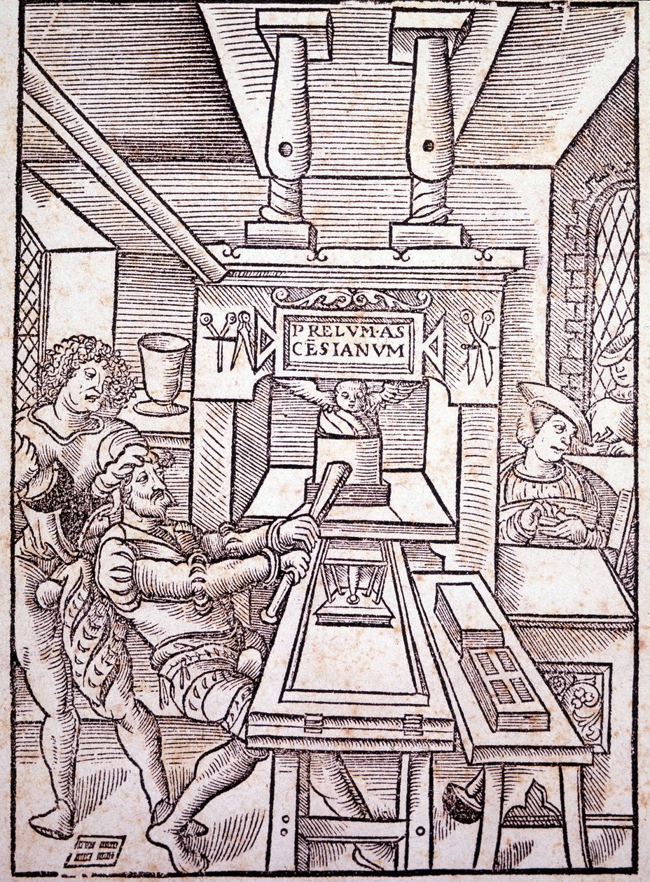 Fransk press. 1500-talet. av Unknown artist