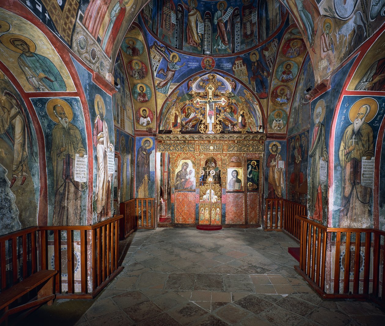 Fresker av väggar (1192), Panayia Tou Araka-kyrkan (Vår Fru av Peas kyrka), Lagoudhera, Troodosbergen, Cypern av Unknown artist