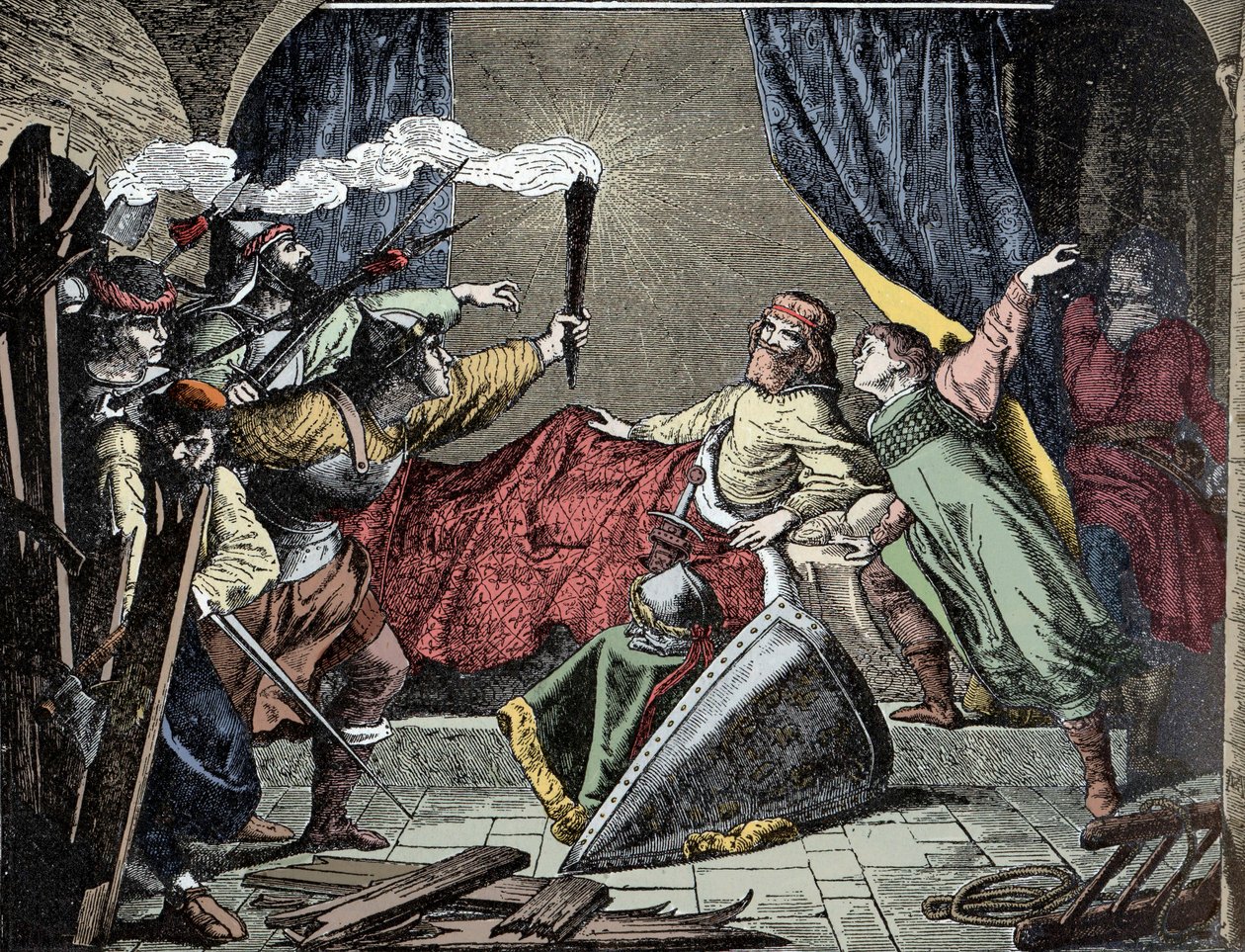 Friedrich Barbarossa vid Susa - kejsar Frederic Barberousse (Frederik I av Hohenstaufen av Unknown artist