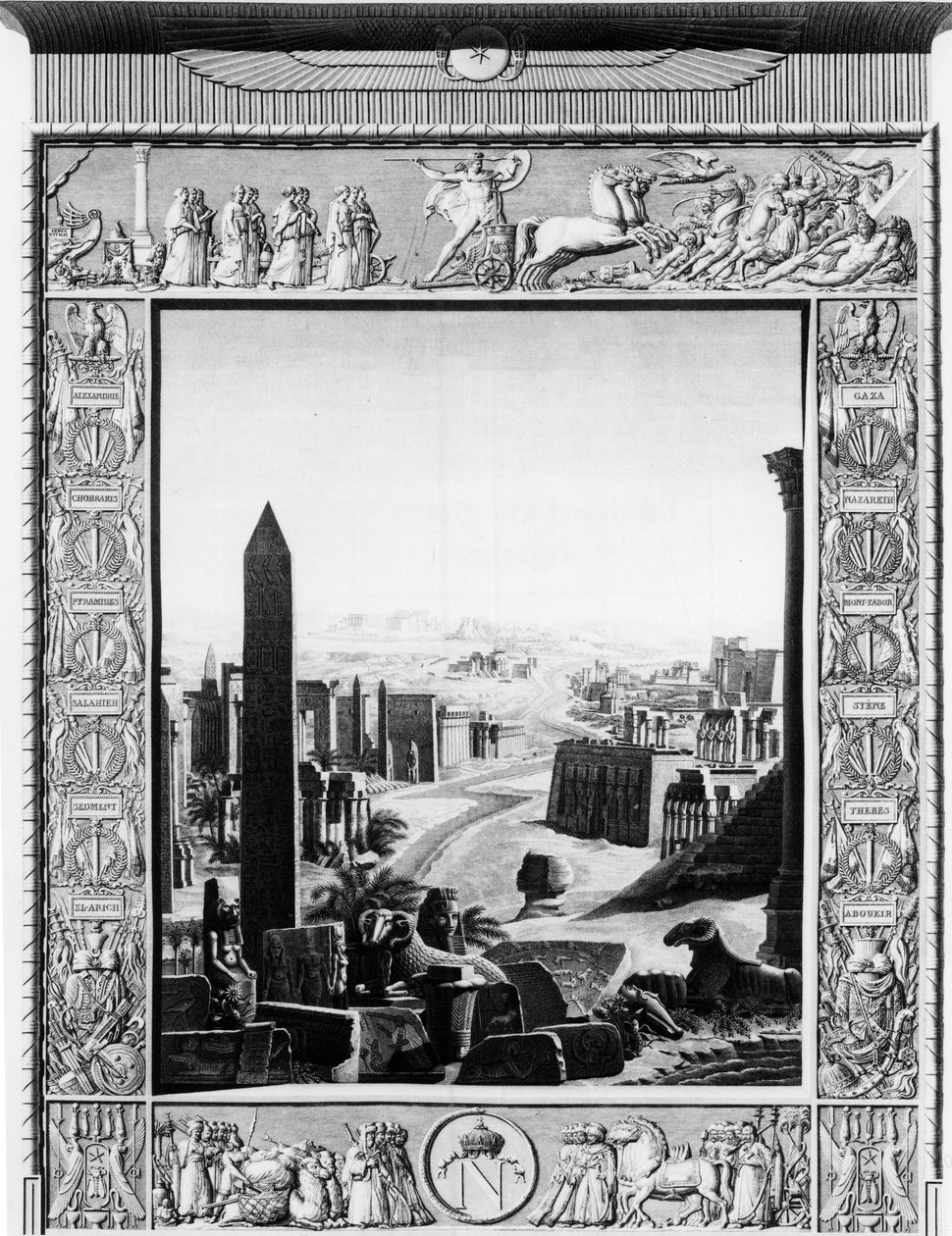 Frontispice of”” Beskrivning av Egypten”” - tidigt 1800-tal av Unknown artist