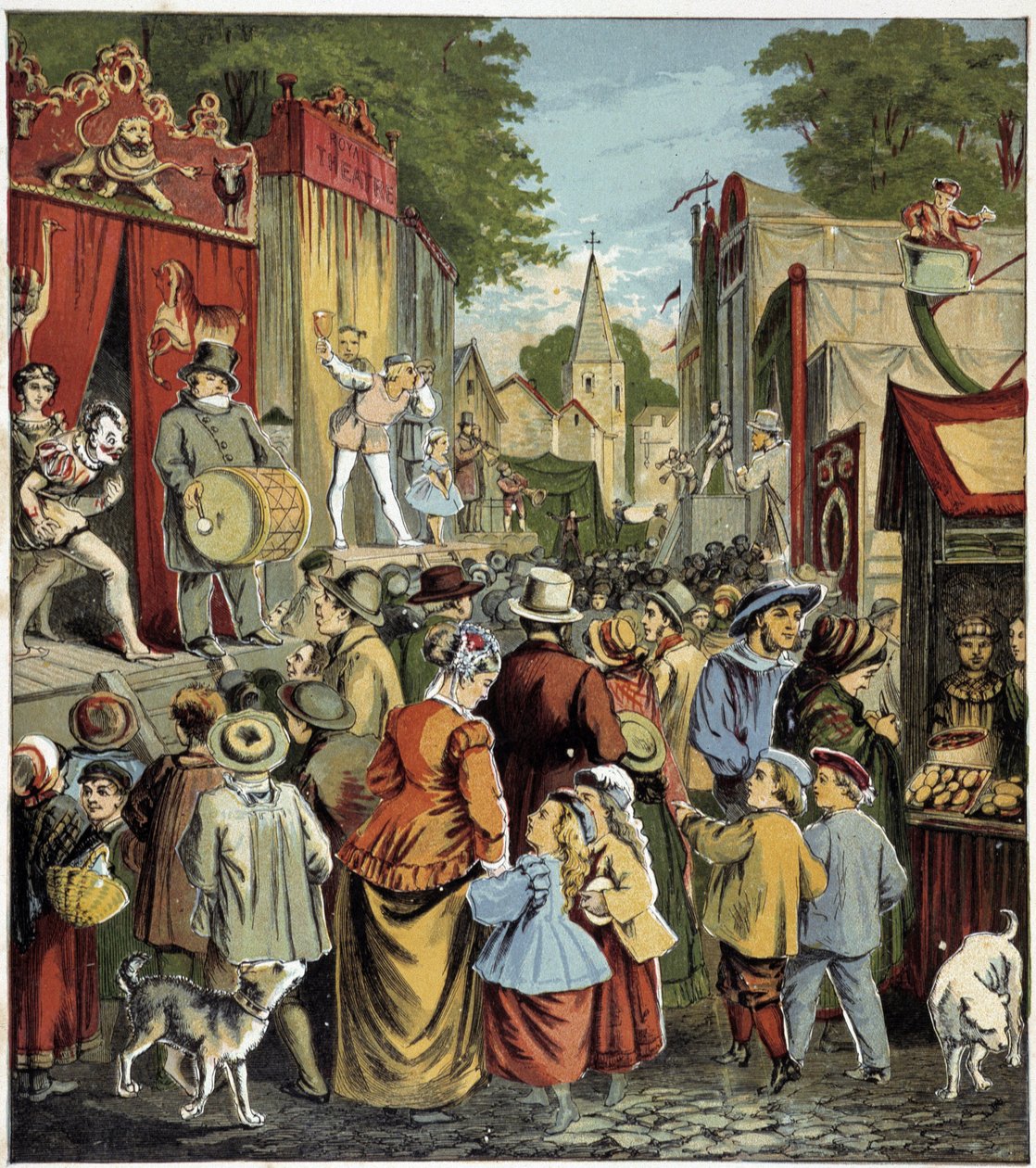 Fête caraine. Illustration av en barnbok på 1800-talet. av Unknown artist