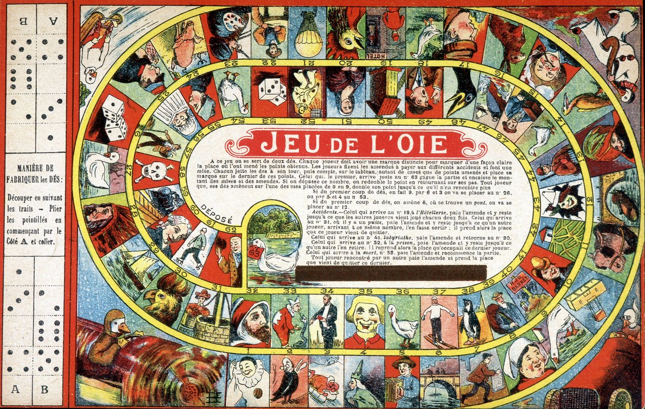 Gåsens spel. 1800-talet. av Unknown artist