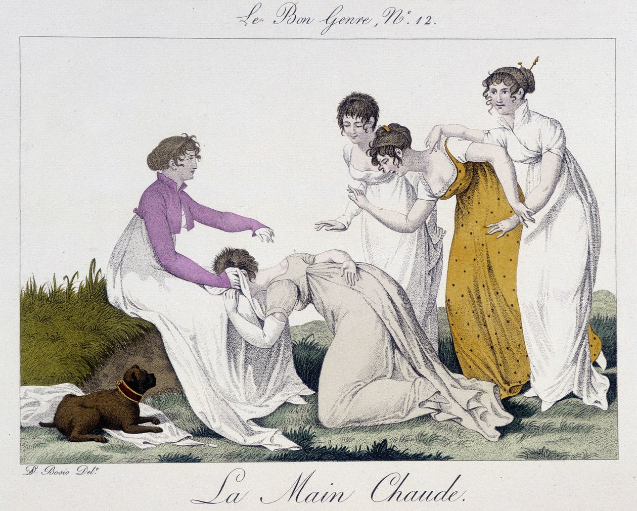Game of the hot hand - i "" The Good Genre"", nr 12, tidigt 1800-tal av Unknown artist