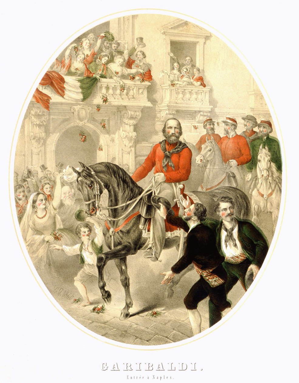 Garibaldi: Inträdet till Neapel 1860 av Unknown artist