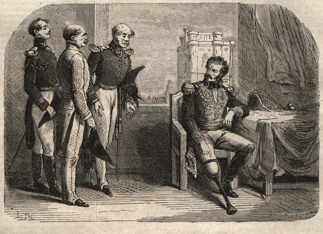 General Daumesnil vägrar att överlämna Chateau de Vincennes, Frankrike av Unknown artist