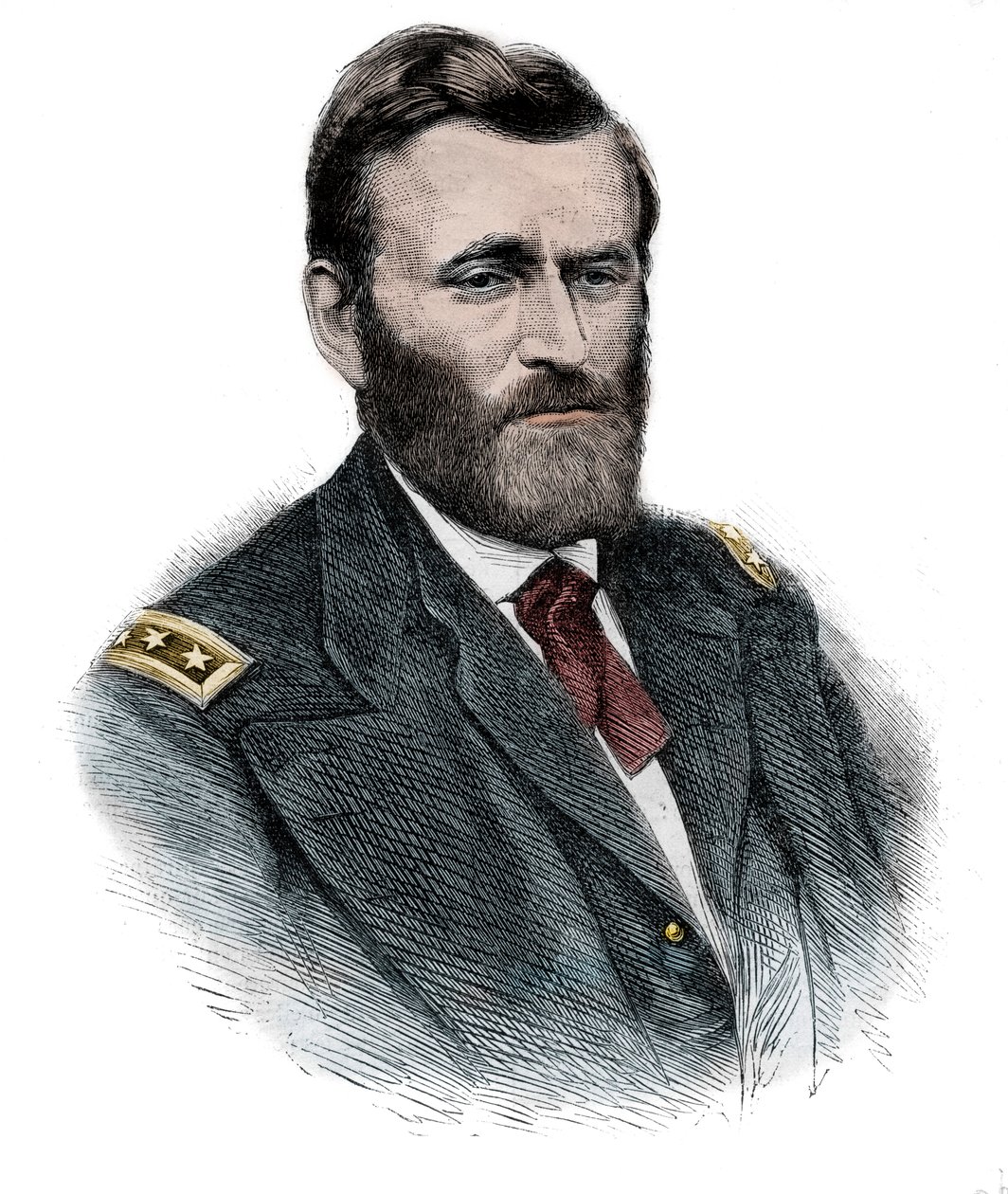 General Grant - Porträtt av Nordist General Ulysses Simpson Grant (1822-1885). av Unknown artist