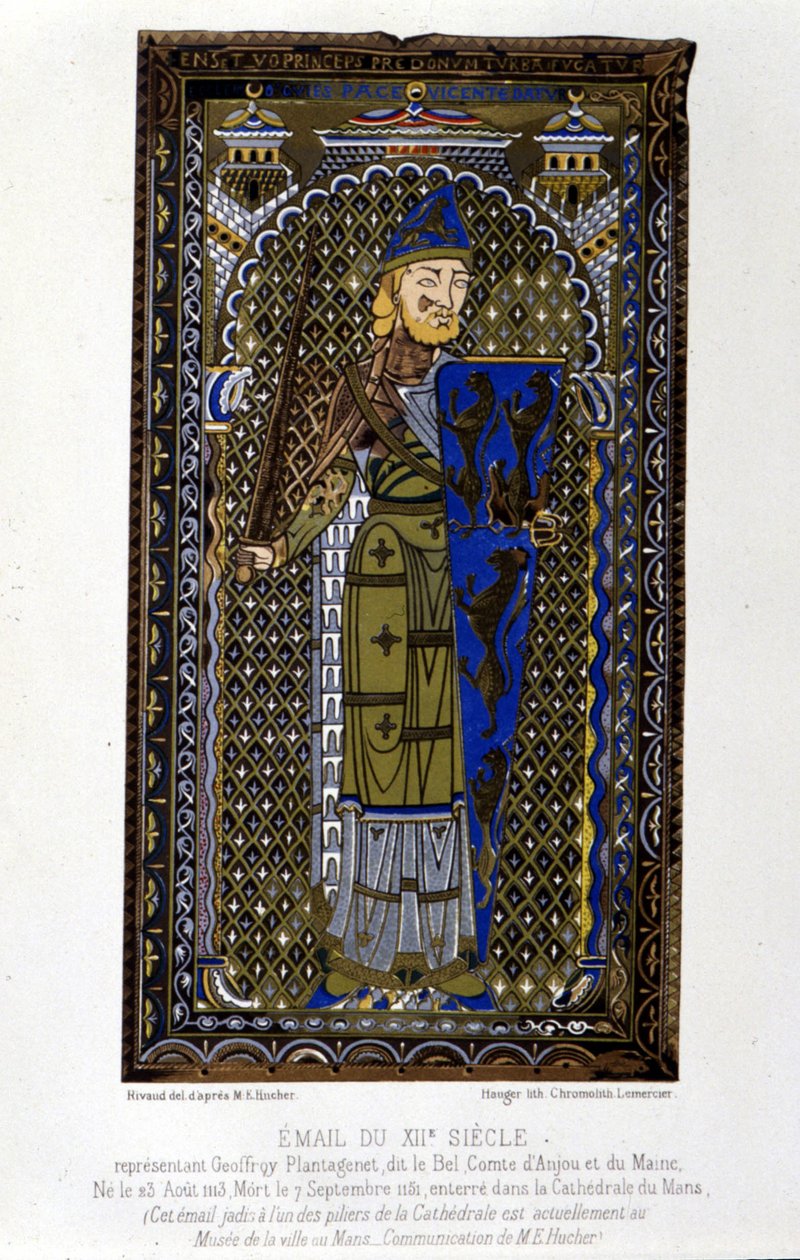 Geoffroy Plantagenet - emalj av Unknown artist