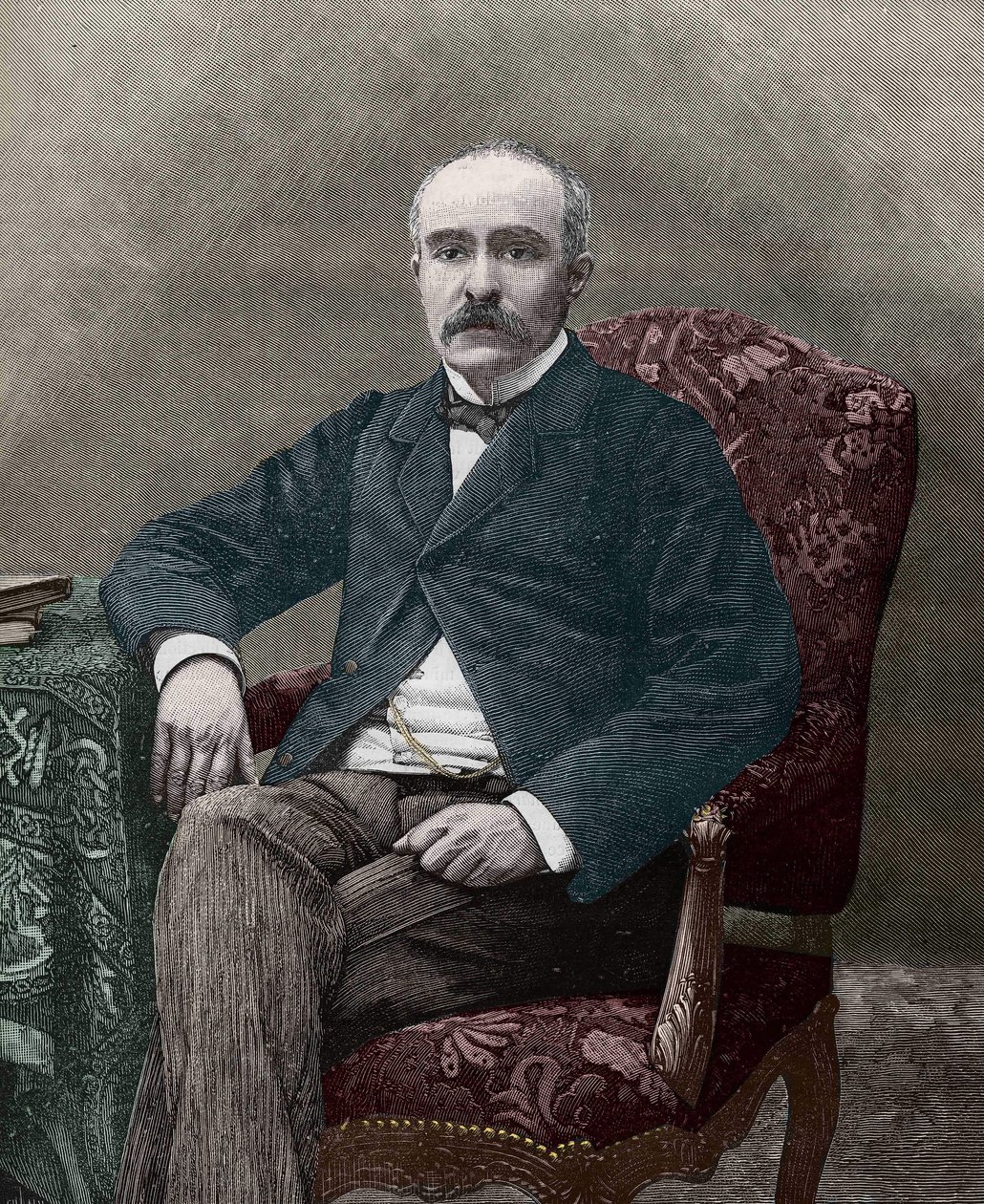 Georges Clemenceau (1841-1929), fransk politiker 1885. av Unknown artist