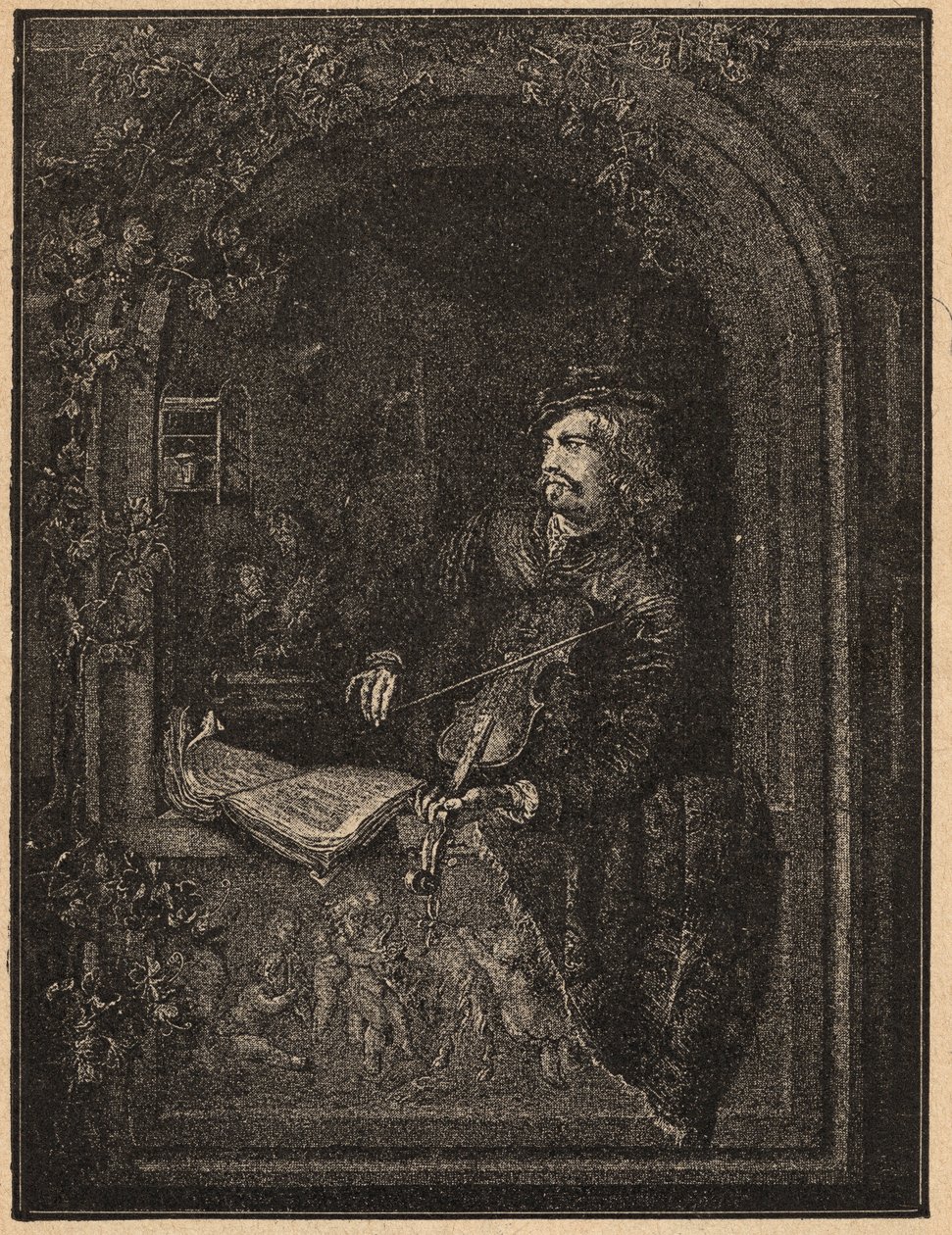 Gerard Dou eller Gerrit Dou eller Dow 1613-1675 holländsk guldåldersmålare av Unknown artist
