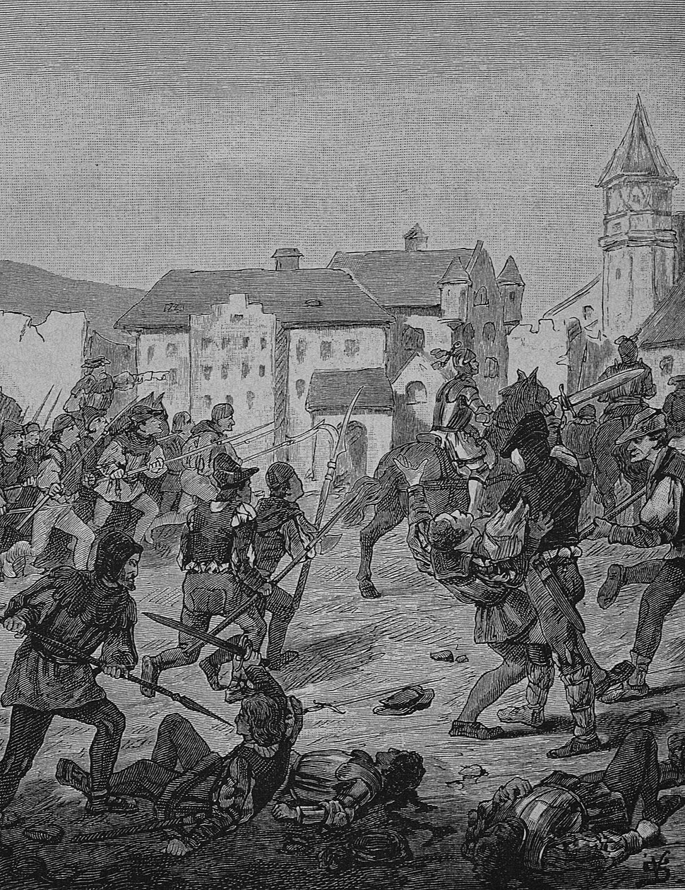 Tyska bondekriget (1524-1526): Stormningen av Weinsberg av Unknown artist