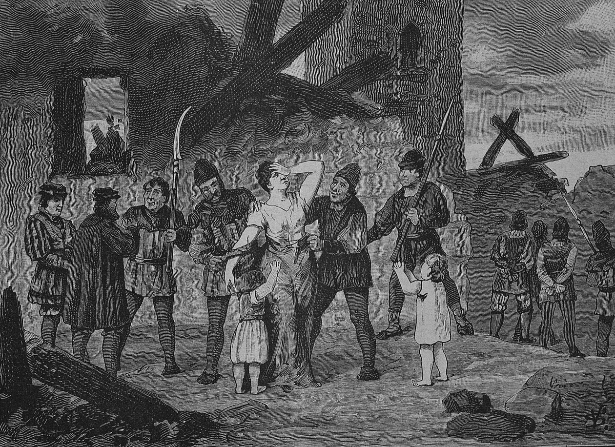 Tyska bondekriget (1524-1526): Rådet till Hall med sina vapen av Unknown artist