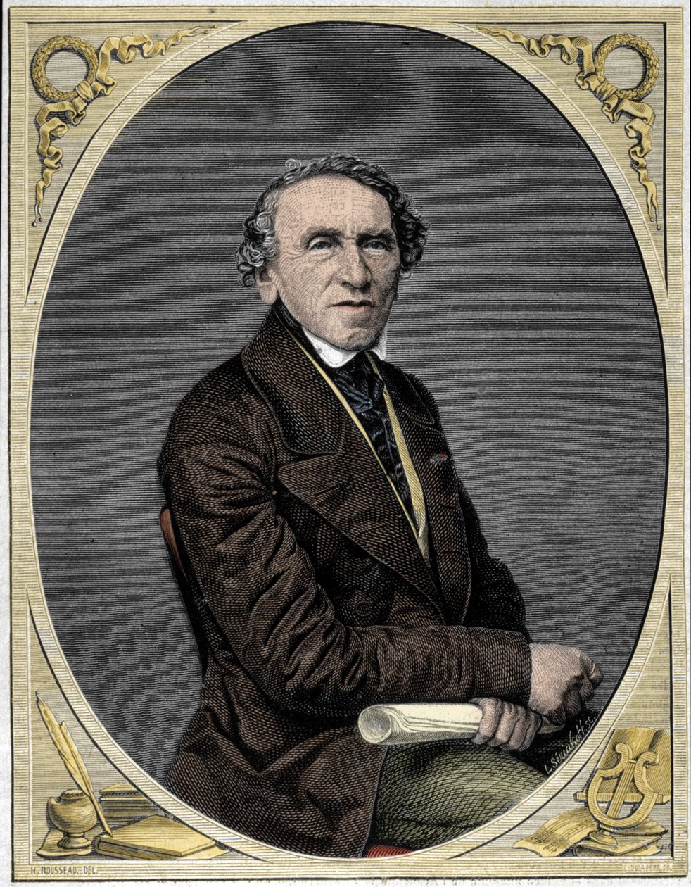 Giacomo Meyerbeer (1791-1864), tysk kompositör. av Unknown artist