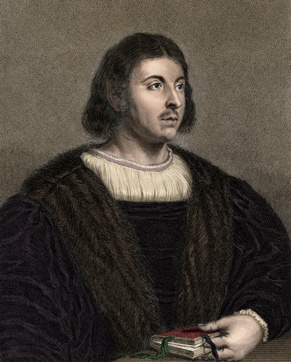 Giovanni Boccaccio (Boccace) 1313-1375 - gravyr - 1800-talet av Unknown artist