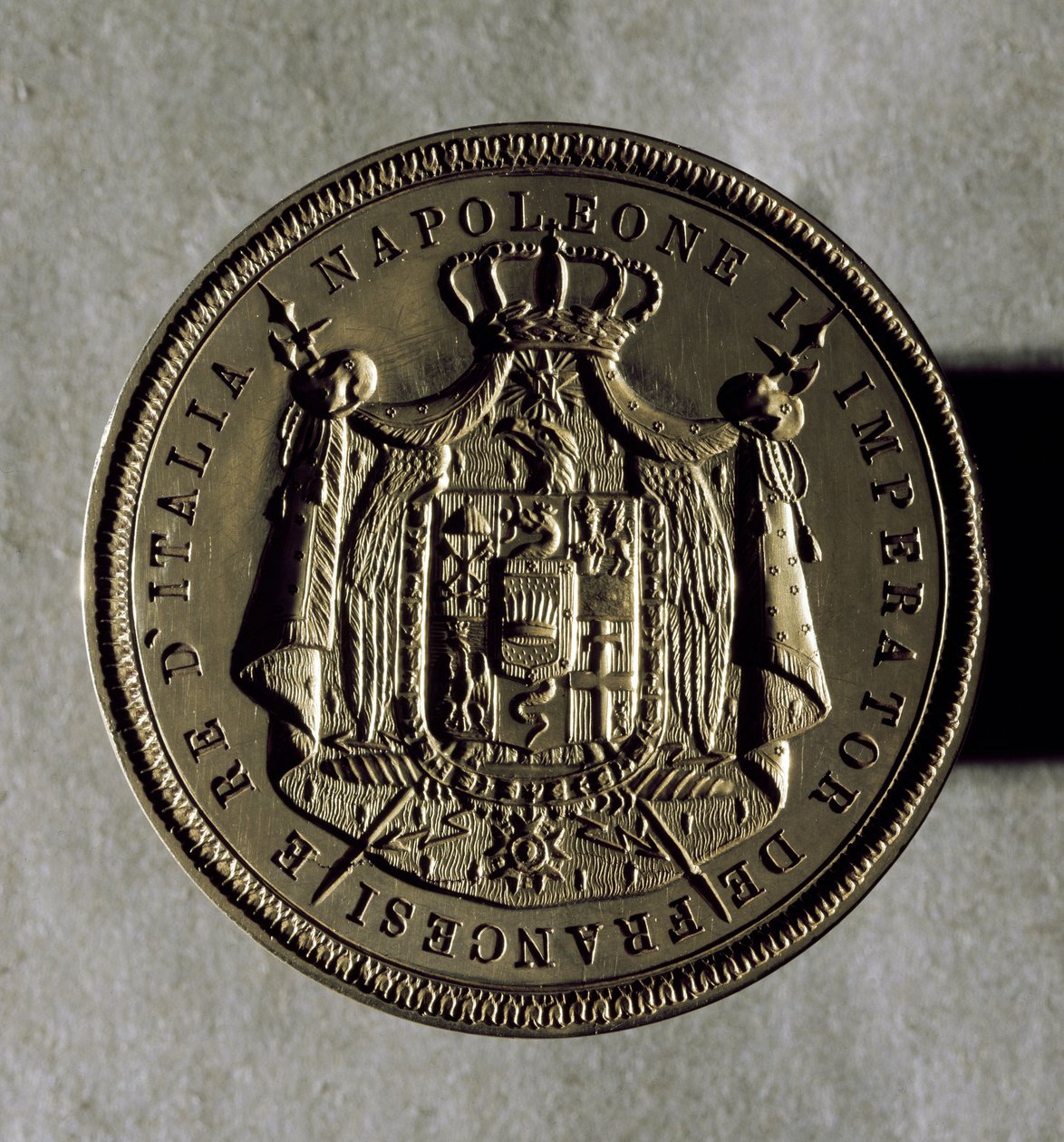 Gyllene sigill för kungariket Italien vid Napoleon I:s tid av Unknown artist