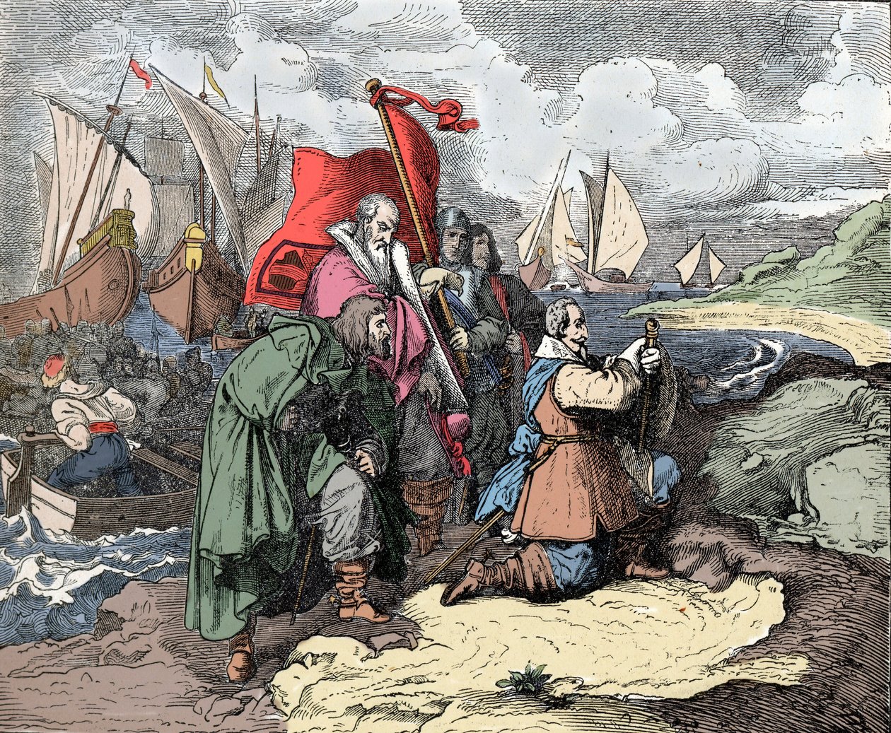 Gustave II Adolphe, känd som den store eller norra lejonet av Unknown artist