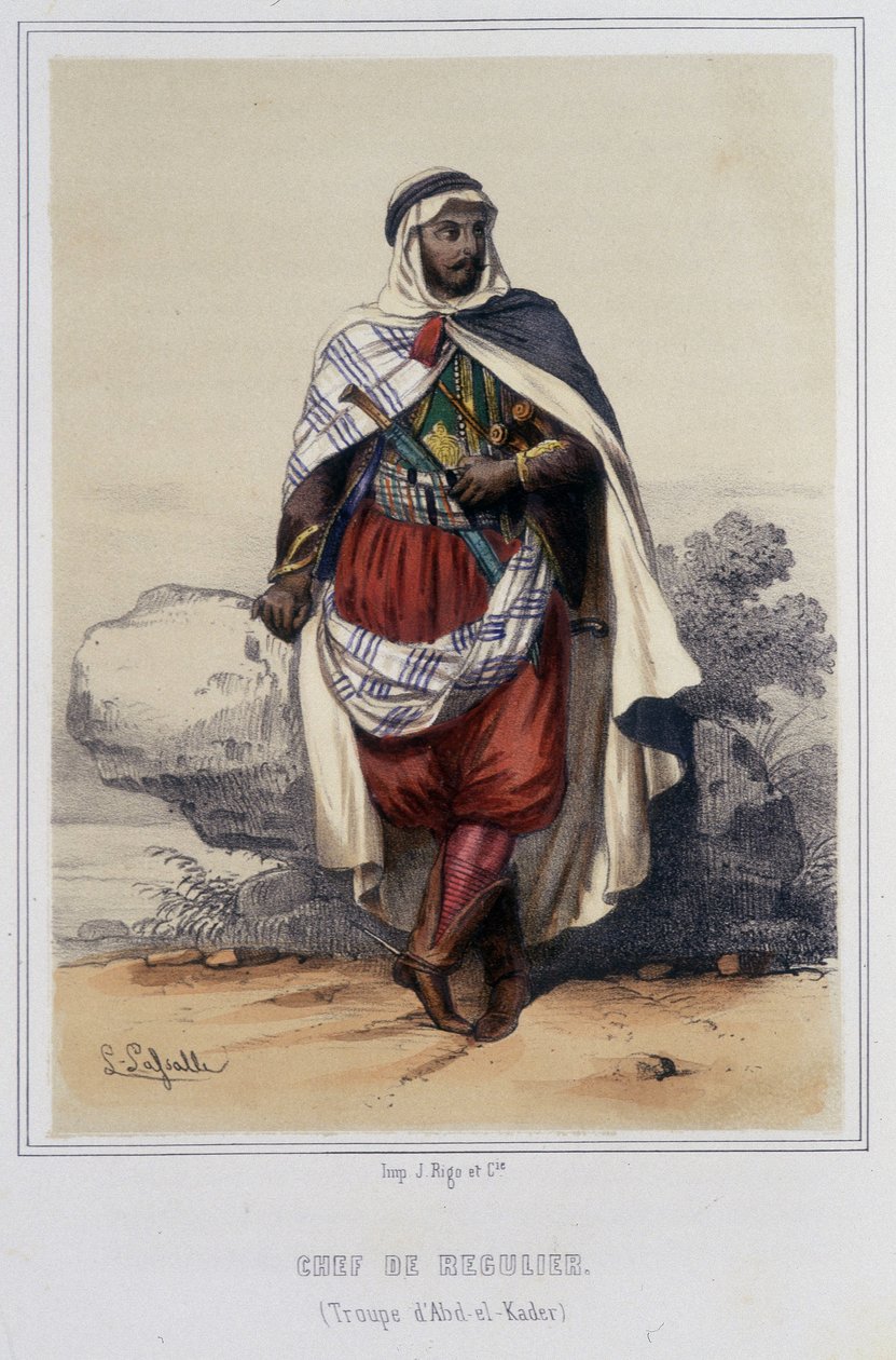 Chef för återvinning i Algeriet under andra hälften av 1800-talet. av Unknown artist