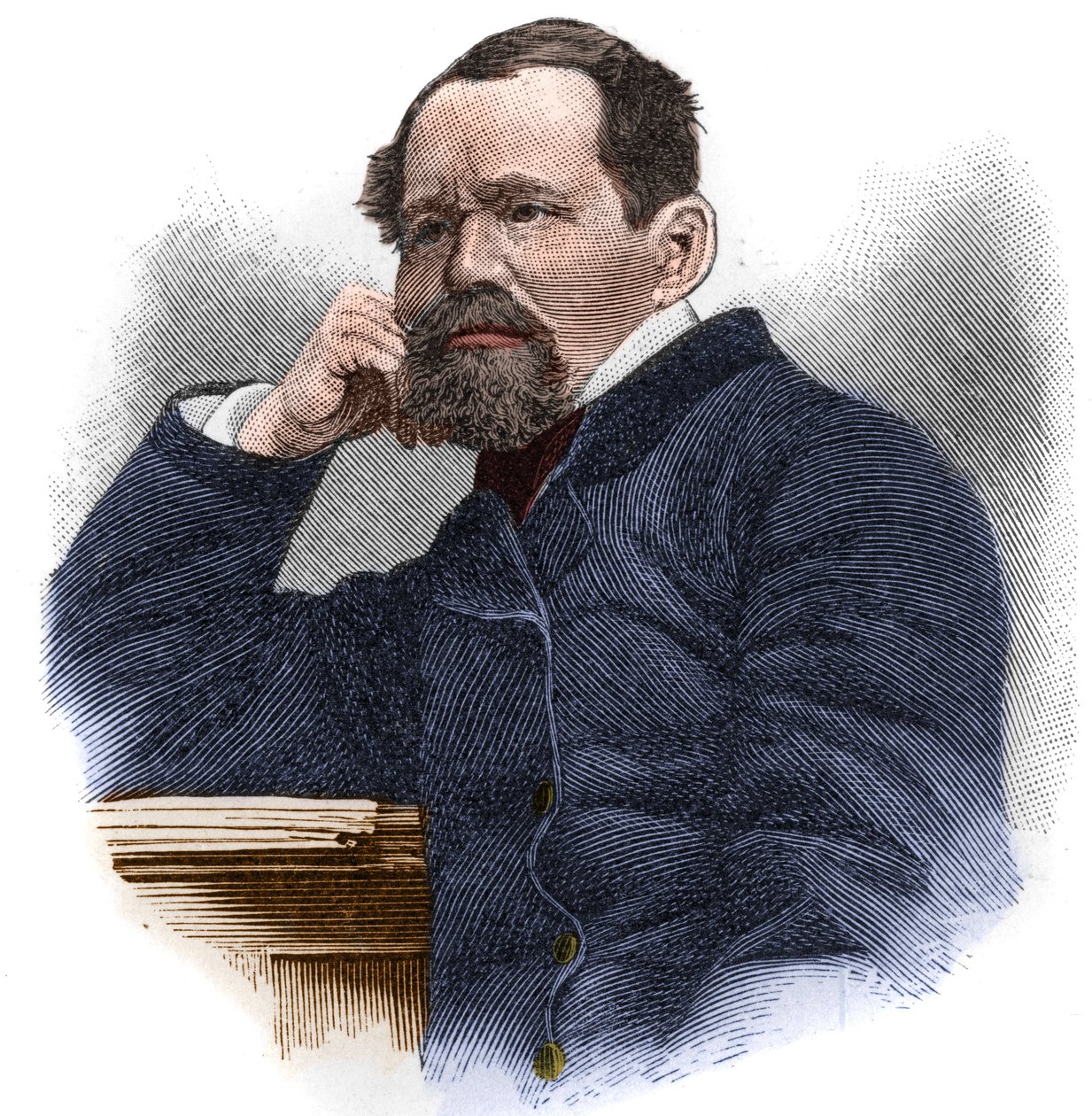 Heinrich Laube (1806-1884) tysk författare och dramatiker av Unknown artist