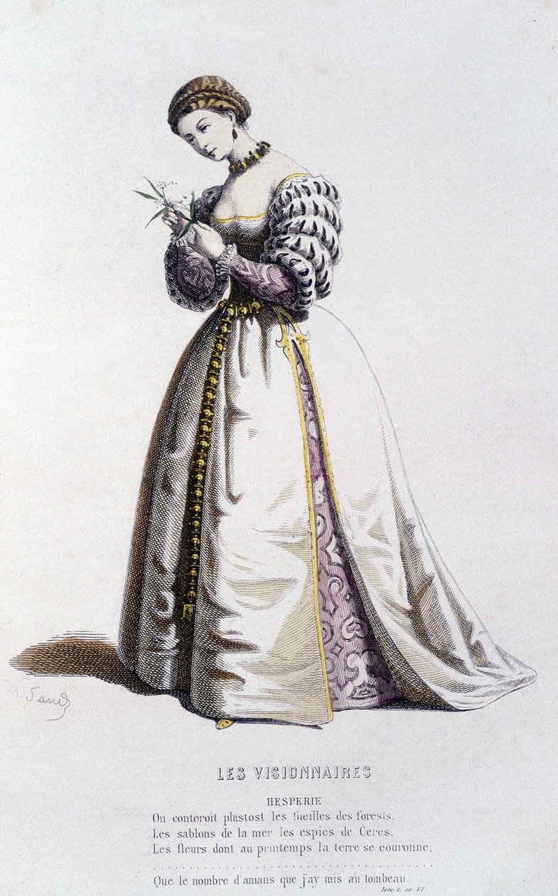 Hesperie i ""visionärerna"" (av Jean Desmarets Saint Sorlin 1637), i ""Fransk teater under 1500- och 1600-talen före Moliere"" av Edouard Fournier. av Unknown artist