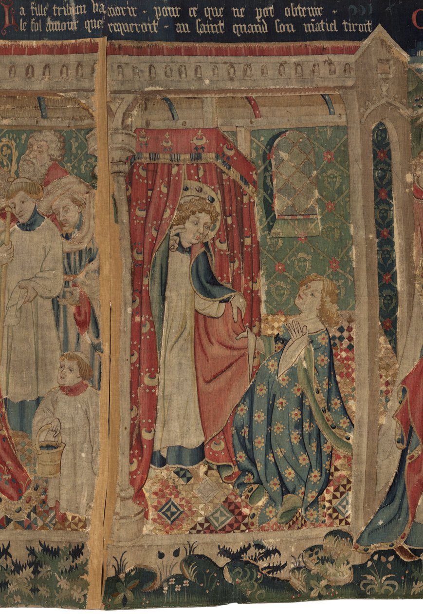 Historia om Saint Piat och Saint Eleuthère, Scen 11: Saint Éleuthères frestelser av Unknown artist