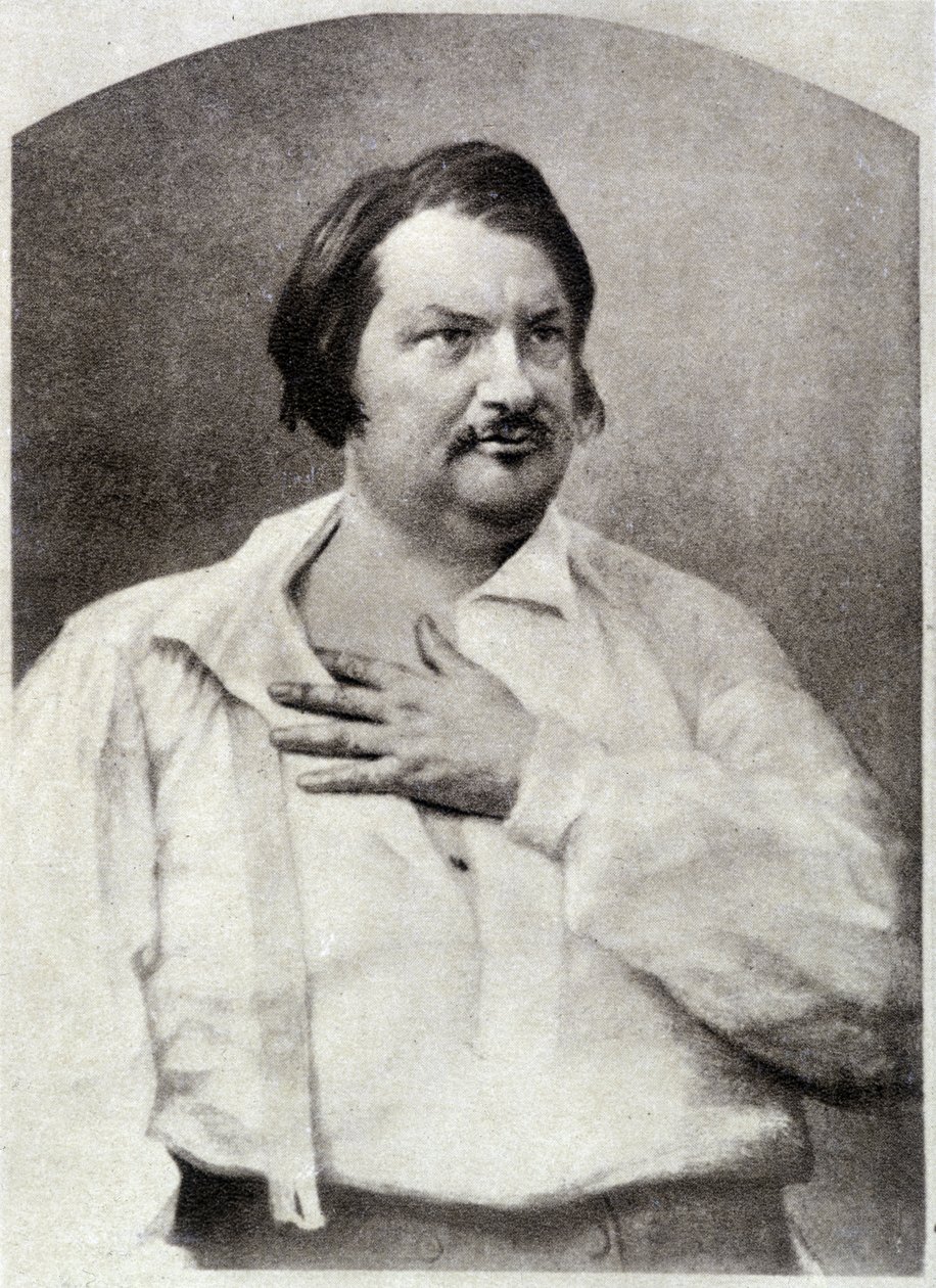 Honoré de Balzac, cirka 1850 av Unknown artist