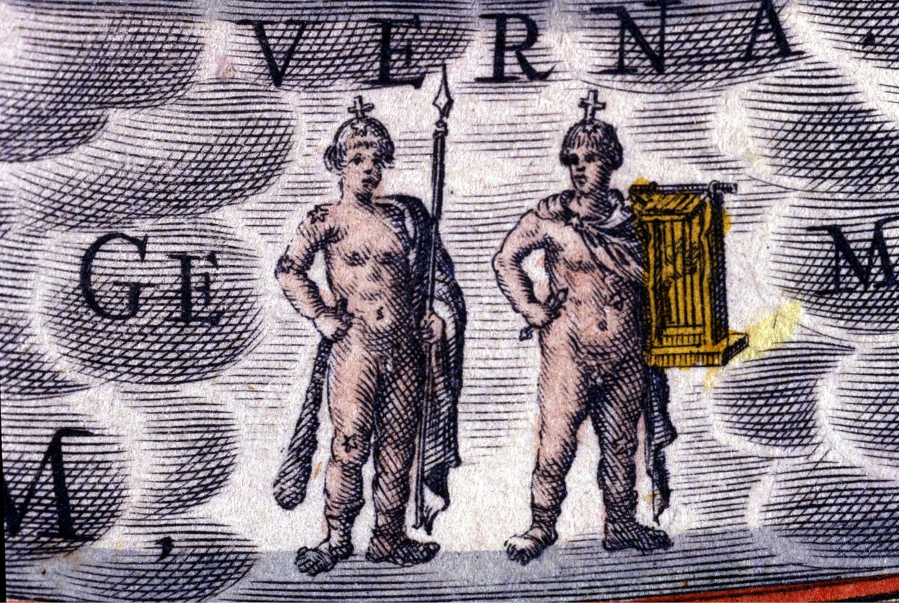 Horoskop: zodiakens tecken, Tvillingarna. av Unknown artist