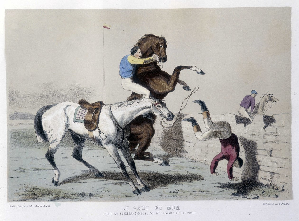Ridning: Le jump du mur, Steeple - i "" Le Centaure"" av Unknown artist