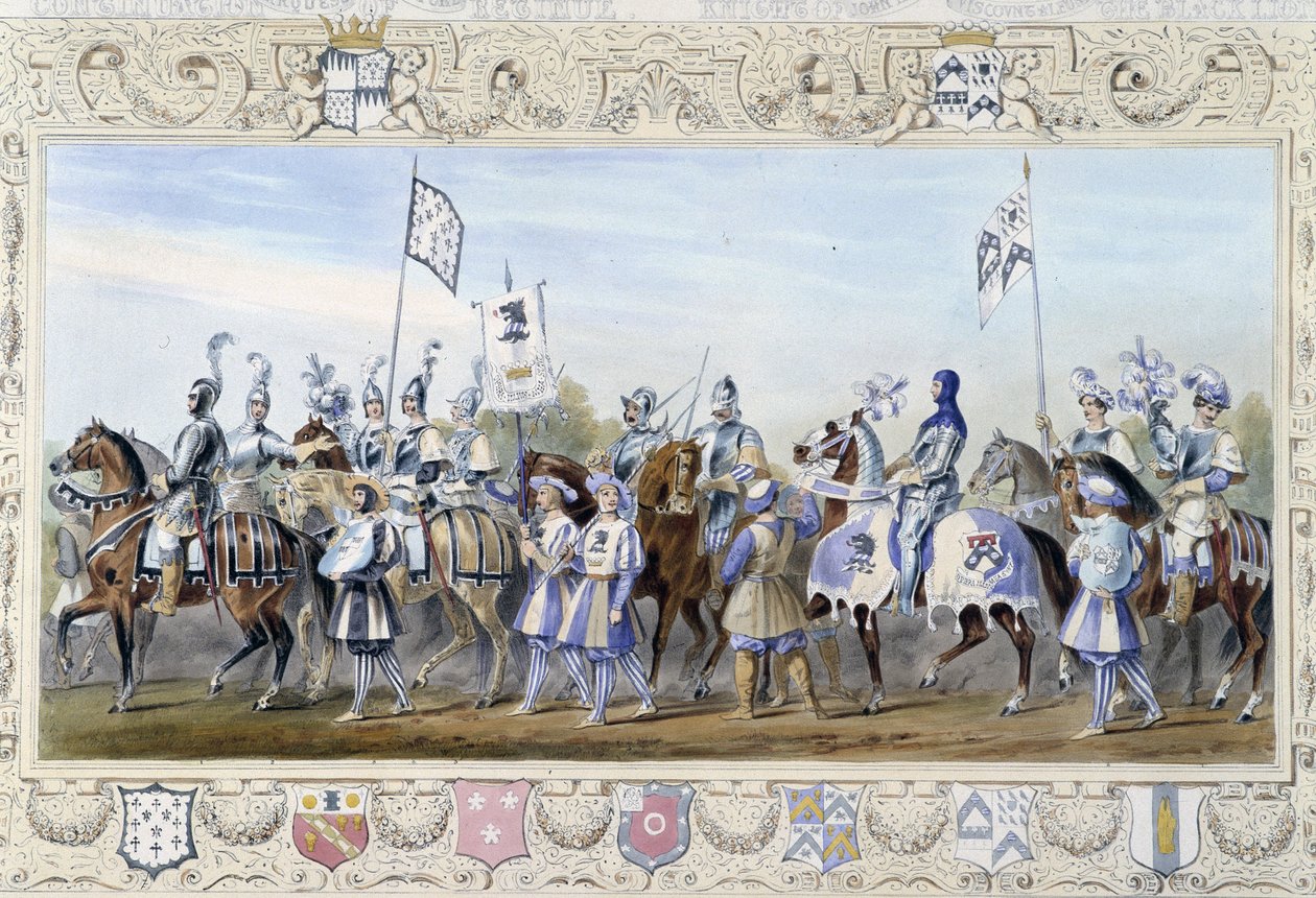Ryttare "" Black Lions"" - i "" Knight of England" av J. Whatman, red. T. M