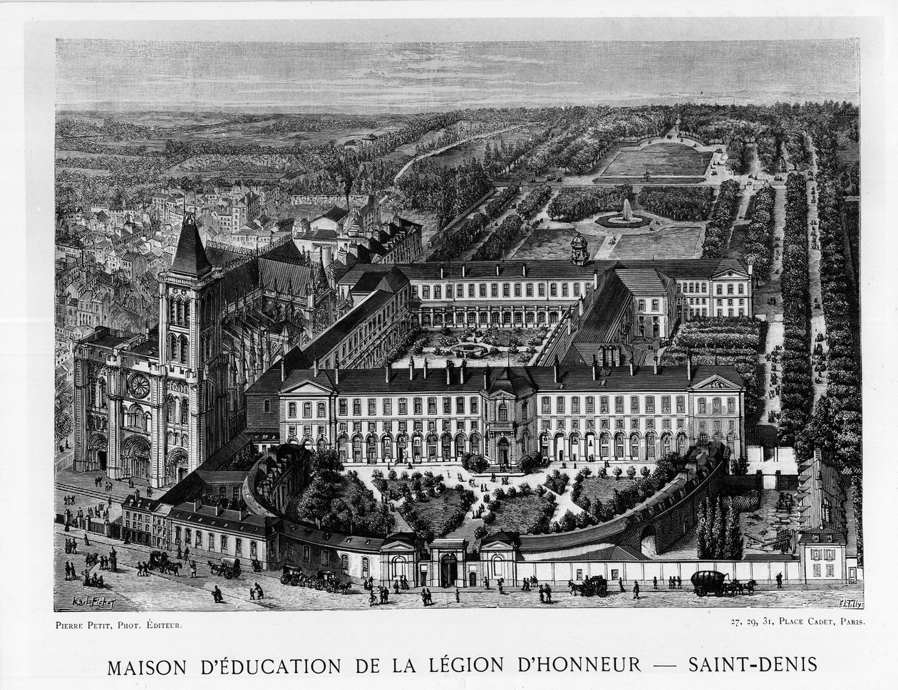 Hederslegionens hus för utbildning, Saint-Denis av Unknown artist