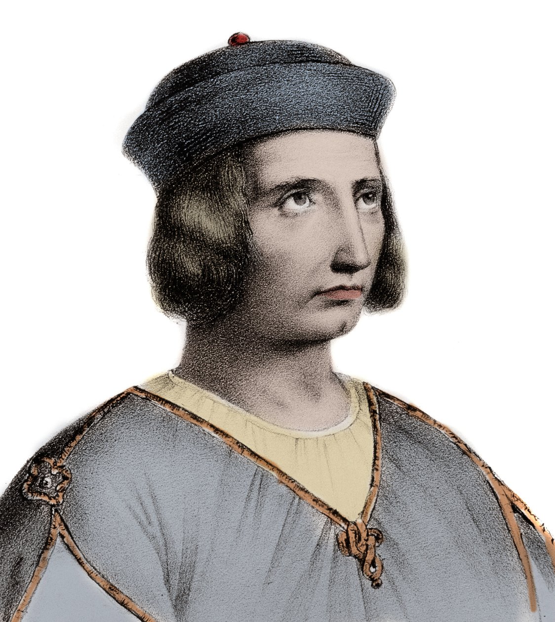 Humbert III, greve av Savojen - Humbert III av Savojen (Humbert III av Maurienne) den välsignade 1136-1189 - gravyr av Unknown artist