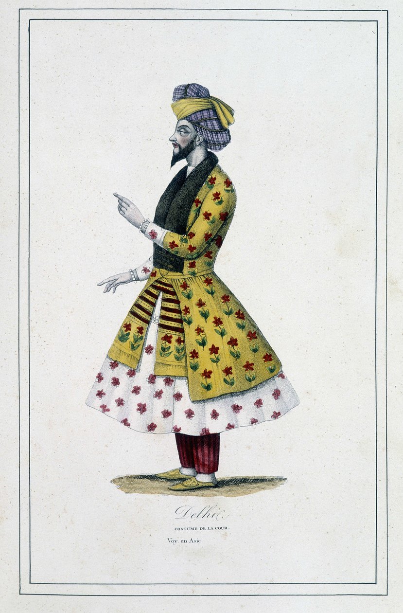 Indien: man från Delhi - i "De olika folken på jorden"" av Fader Paul Jonhanneaud, Librairie des Bons livres av Unknown artist