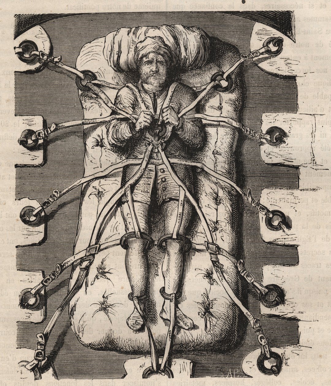 Förhör med Robert Francois Damiens (Robert-Francois Damier av Unknown artist
