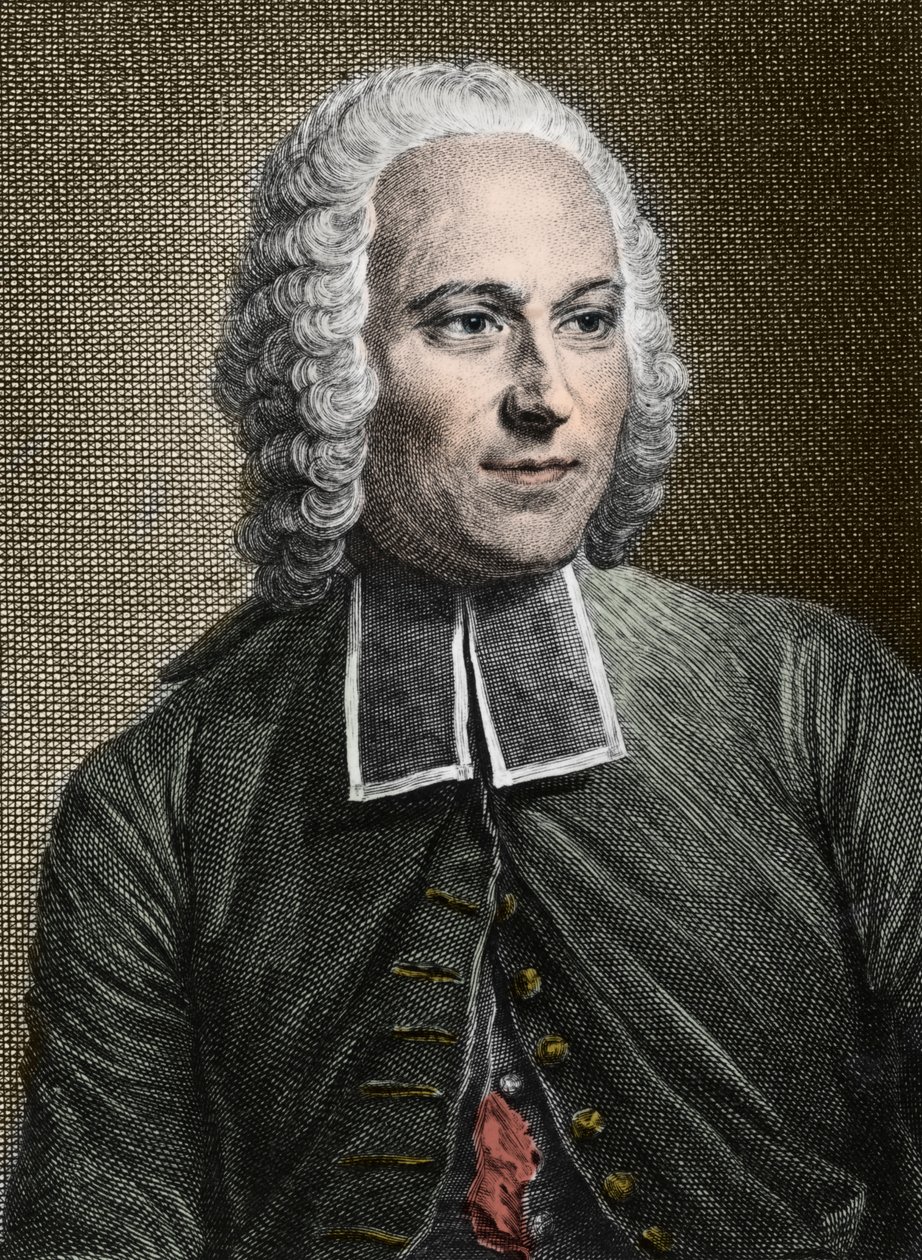 Jean-Antoine Nollet (1700-1770), fransk experimentell fysiker och prästerskap - Porträtt av abben Jean Antoine Nollet (1700-1770), fransk fysiker av Unknown artist