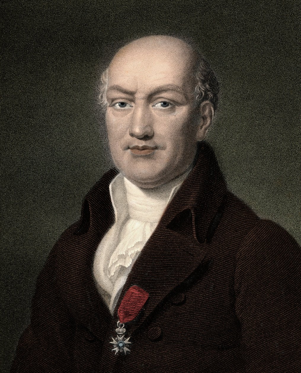 Jean Baptiste (Jean-Baptiste) Joseph Delambre 1749-1822 - gravyr - 1800-talet av Unknown artist