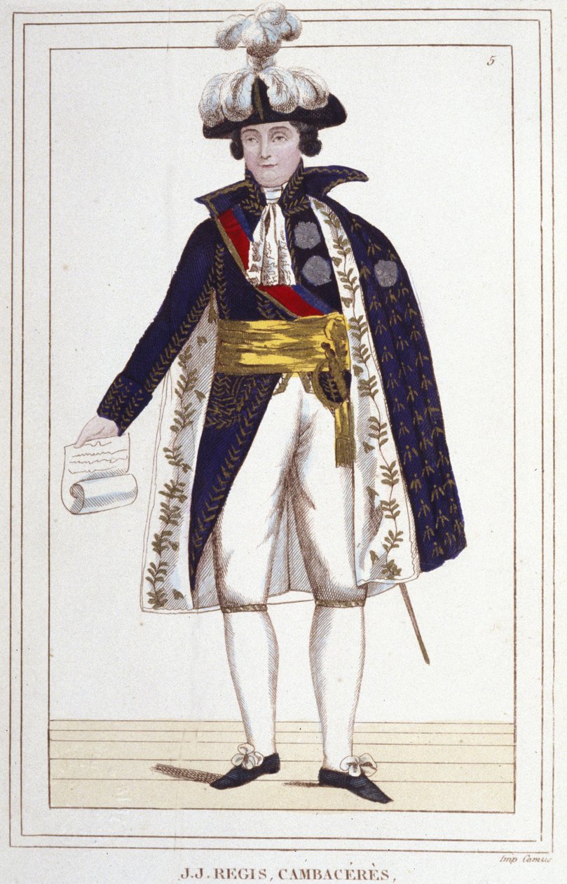 Jean Jacques Régis de Cambacérès (1753-1824), fransk advokat och politiker. Gravyr från 1830. av Unknown artist