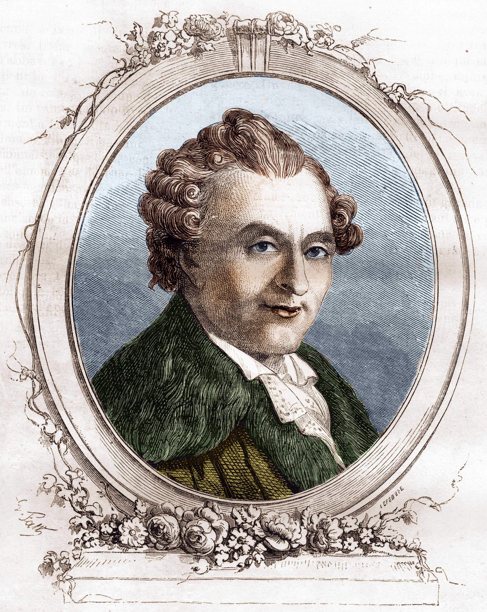 Jean Michel Sedaine. Fransk dramatisk författare 1719-1797. av Unknown artist