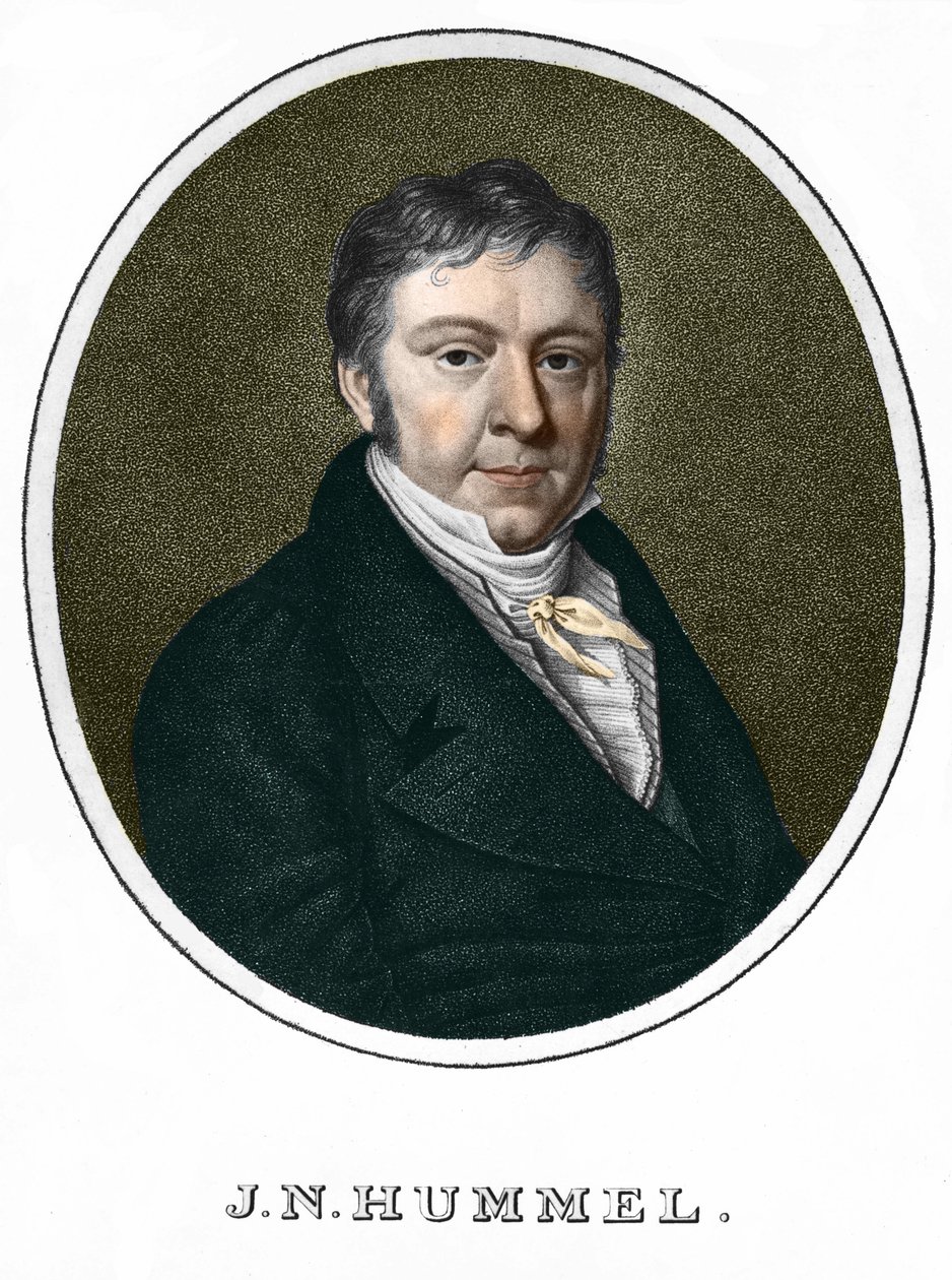 Jean Nepomucene (Jean-Nepomucene) Hummel (Johann Nepomuk Hummel) (1778-1837). Österrikisk pianist och kompositör av Unknown artist