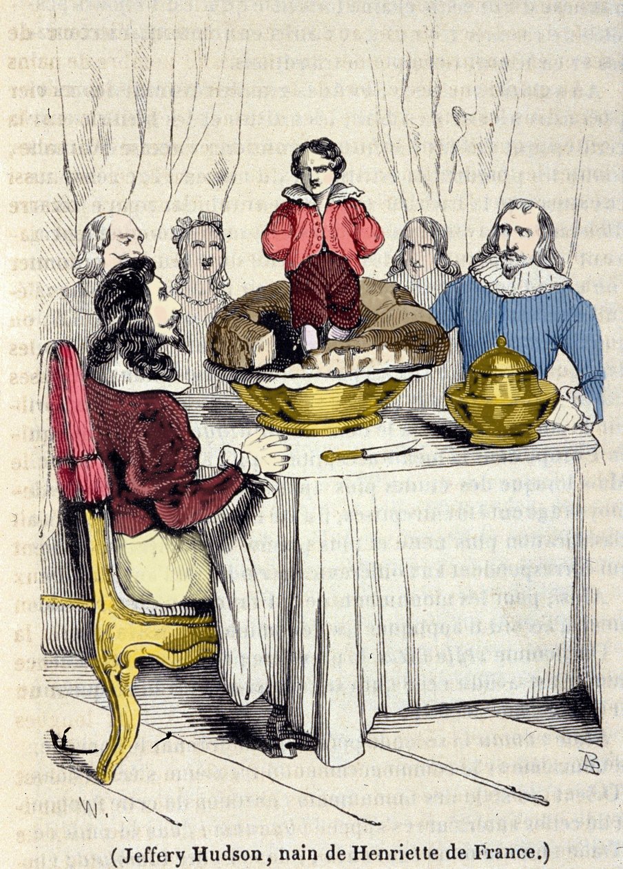 Jeffrey Hudson (1619-1682), dvärg till drottningen av England Henriette Marie av Frankrike (1609-1669). av Unknown artist