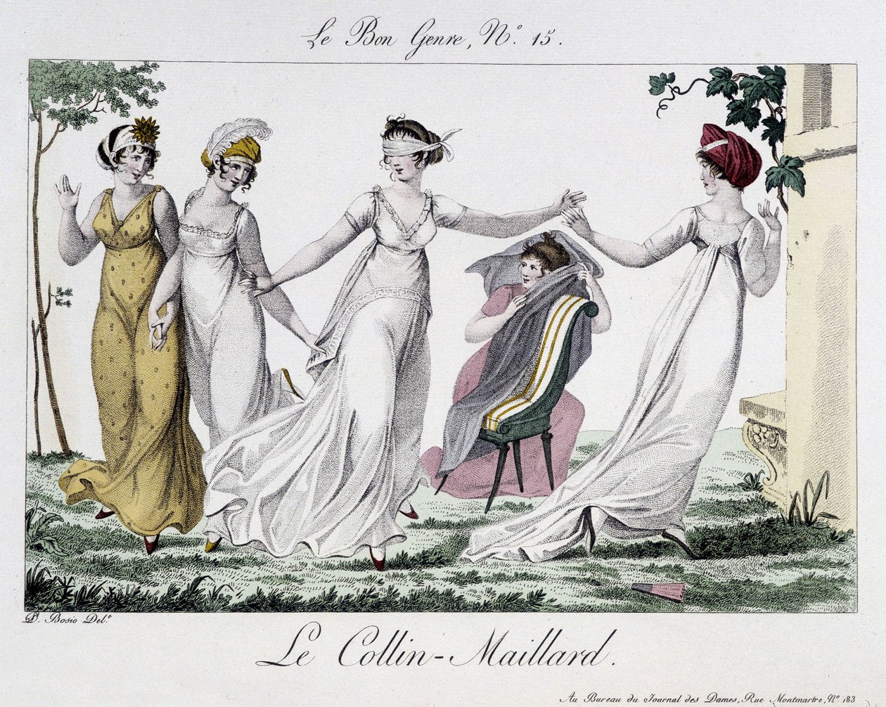 Game of Colin-Maillard (Colin Maillard) - i "" Le Bon genre", n¡14, tidigt 1800-tal av Unknown artist