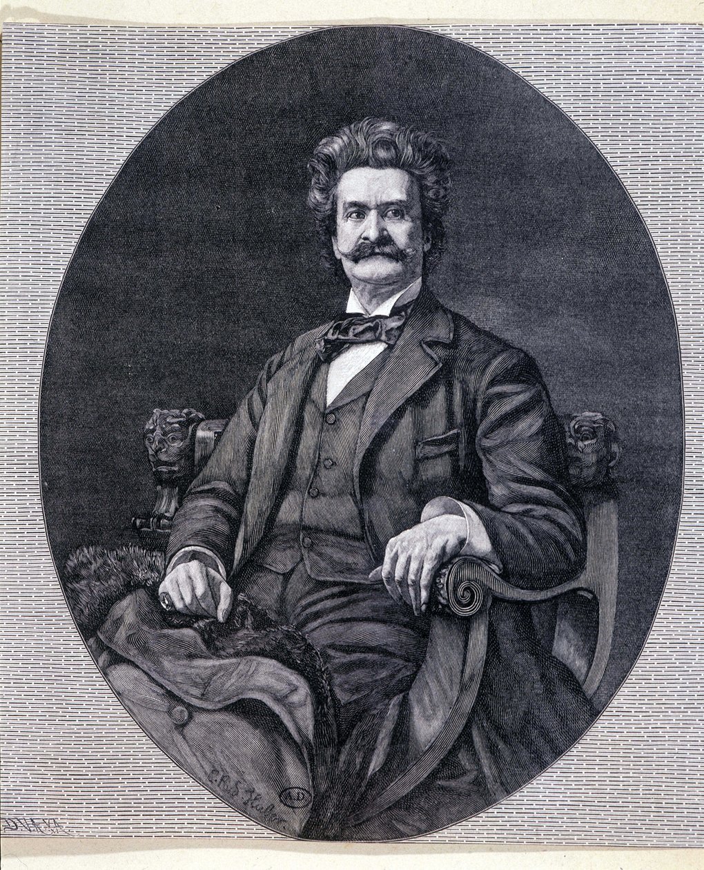 Johann II Strauss Jr. (1825-1899), österrikisk musiker. av Unknown artist