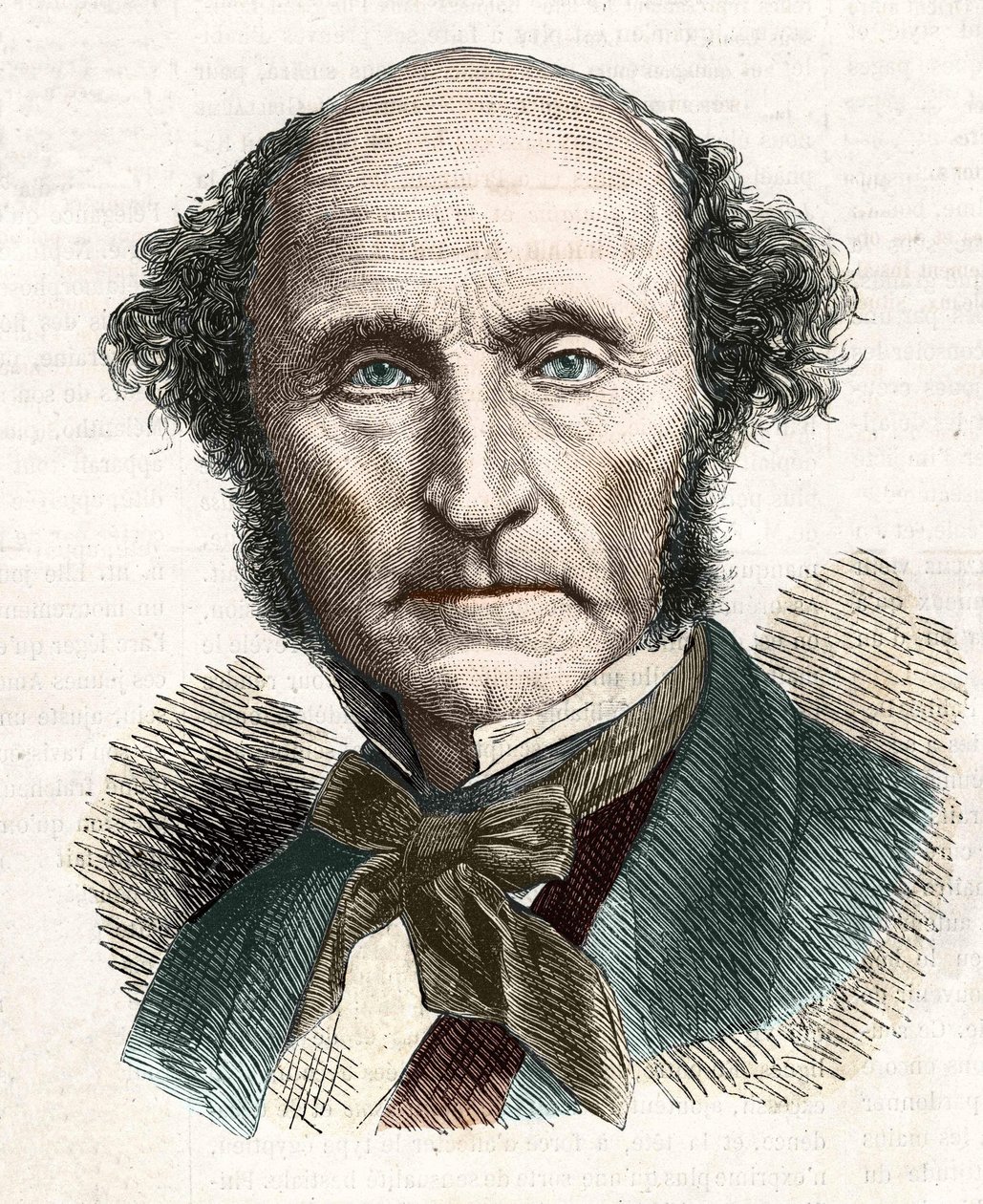 John Stuart Mill (1806 - 1873), brittisk filosof och ekonom. av Unknown artist
