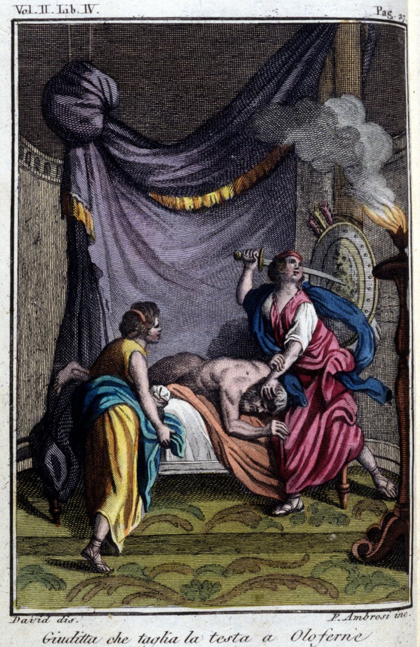 Judith skär av Holofernes huvud. av Unknown Artist