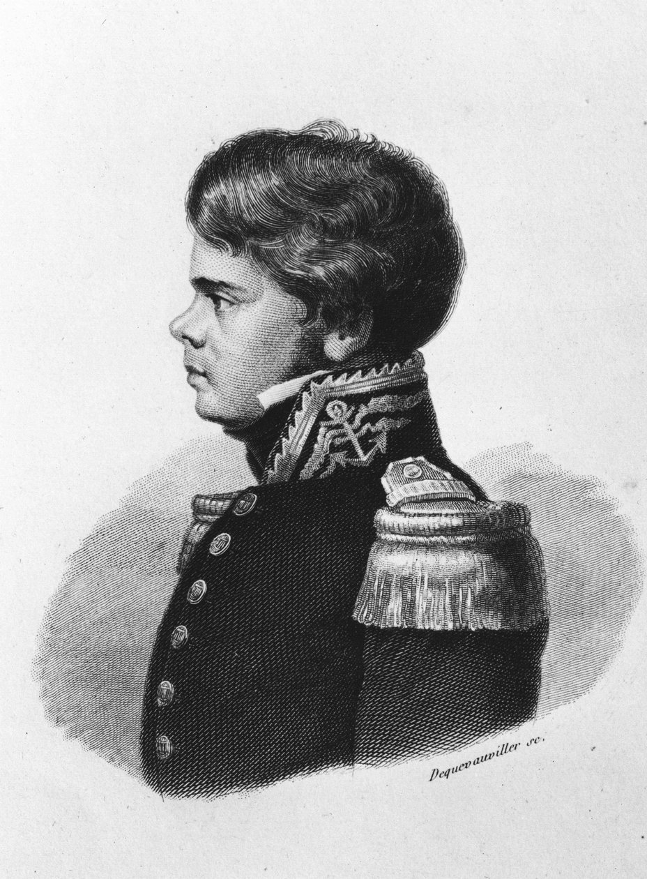 Jules Poret de Blosseville. Fransk upptäcktsresande, sjöman och geograf. 1802-1833. av Unknown artist
