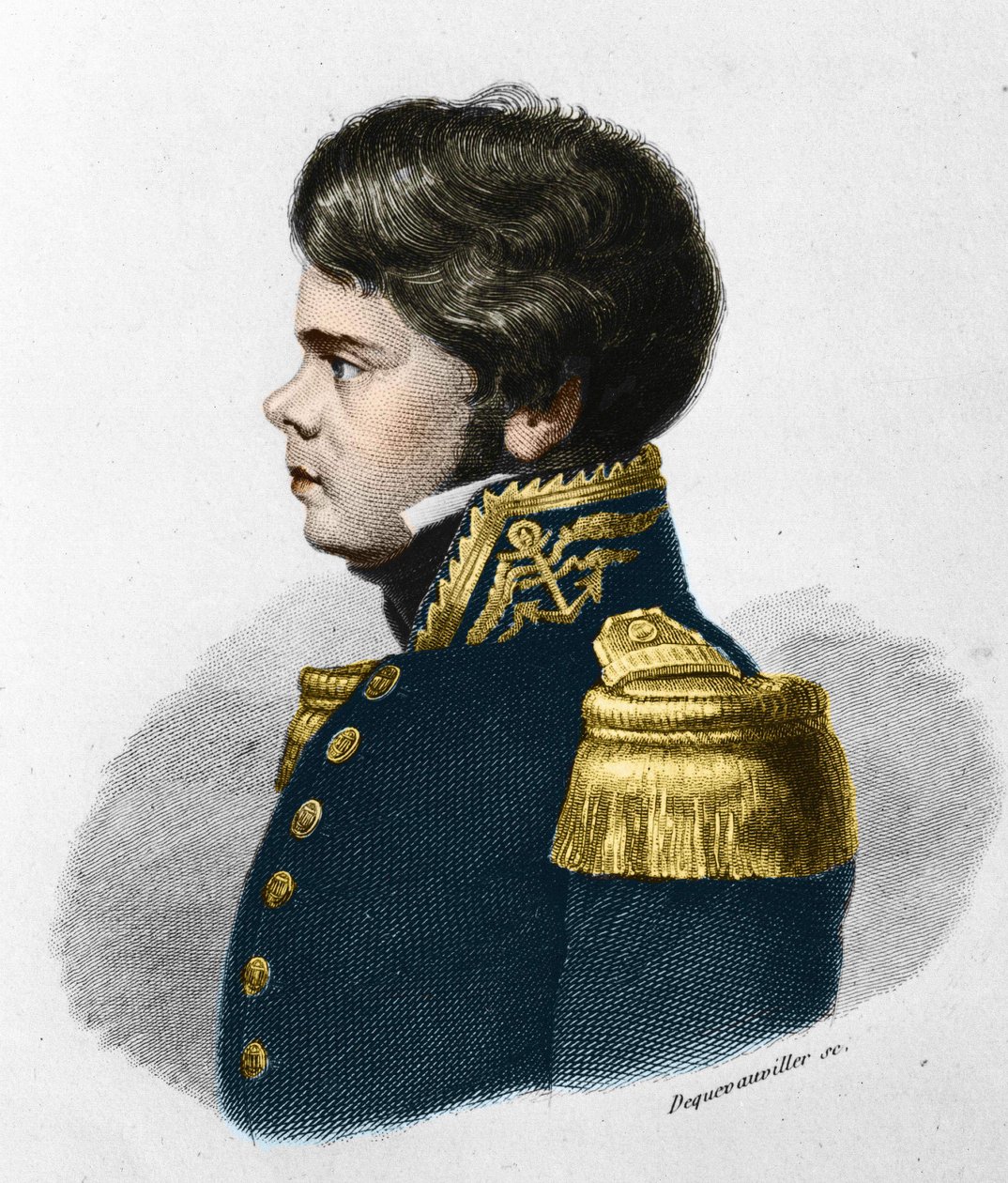 Jules Poret de Blosseville. Fransk upptäcktsresande, sjöman och geograf. 1802-1833. av Unknown artist
